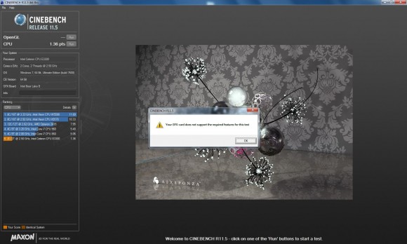 ELKOTech Euro200 - CINEBENCH R11.5