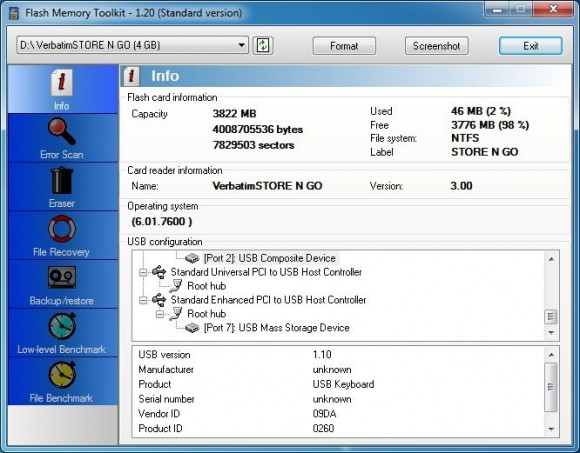 Verbatim Store'n'Go GT Edition 4GB - Flash Memory Toolkit Info Verbatim StorenGo GT Edition 4GB Flash Memory Toolkit Info 580x453 Verbatim StorenGo GT Edition 4GB Stick ul de curse