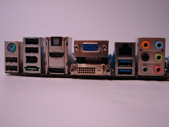 ASUS P8H67-M EVO - back panel