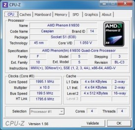 Acer Aspire 5553G-N934G50Mnks - CPU-Z CPU load