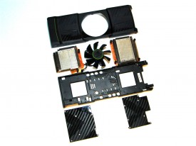 NVIDIA GeForce GTX 590 - cooler fata