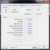 ASUS G73JW - CPU-Z Memory