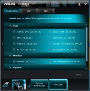 ASUS P8Z68-V PRO - ASUS AI Suite II Settings Application