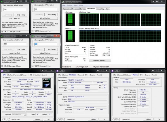 ASUS Crosshair V Formula - stabilitate OC RAM