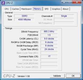 ASUS UX21E - CPU-Z Memory