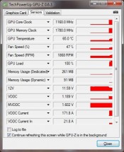 SAPPHIRE HD 7950 3GB OC GDDR5 - GPU-Z OC Load