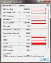 SAPPHIRE HD 7950 3GB OC GDDR5 - GPU-Z Stock Load