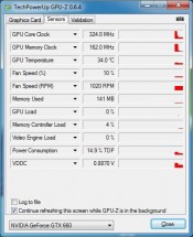 ASUS GTX660-DC2T-2GD5 - GPU-Z OC Idle
