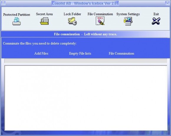 Cosolid Windows Icebox - File Comminution