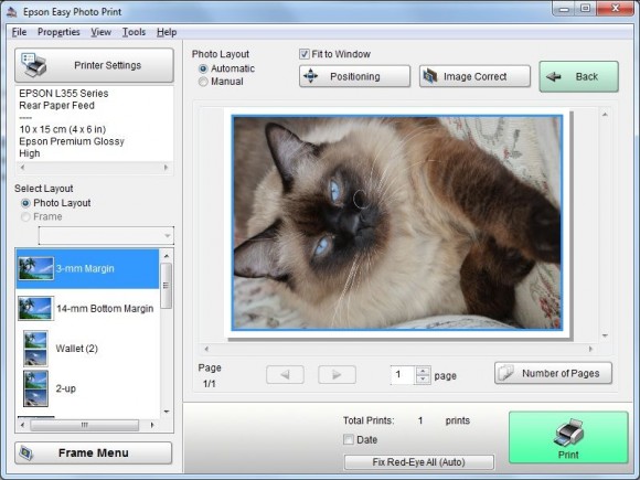 Epson L355 - Epson Easy Photo Print
