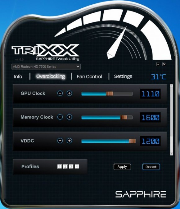 Sapphire HD7770 GHz Edition OC - TriXX
