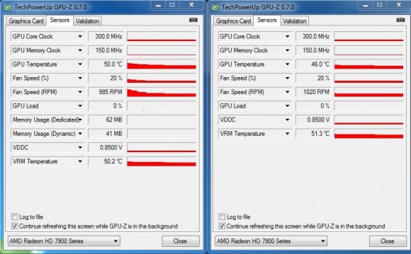 AMD Radeon HD 7990 - GPU-Z OC Idle
