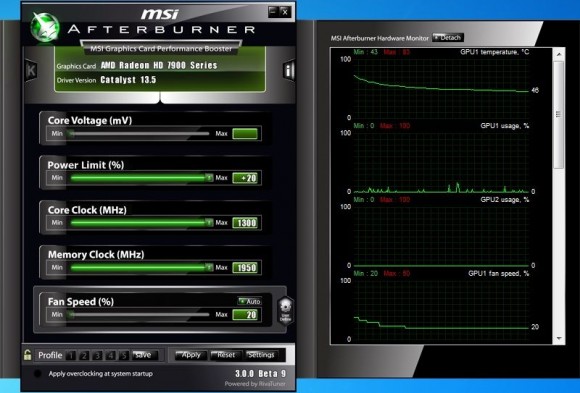 AMD Radeon HD 7990 - MSI Afterburner