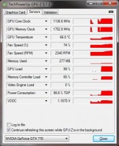ASUS GTX770-DC2OC-2GD5 - GPU-Z Stock FurMark