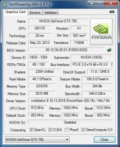 NVIDIA GeForce GTX 780 - GPU-Z OC