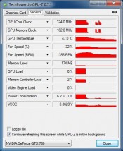 NVIDIA GeForce GTX 780 - GPU-Z Stock Idle