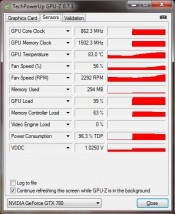 NVIDIA GeForce GTX 780 - GPU-Z Stock Load