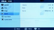 ASUS MX299Q - Menu - Sound