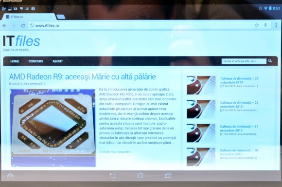 ASUS MeMO Pad FHD 10 - ecran