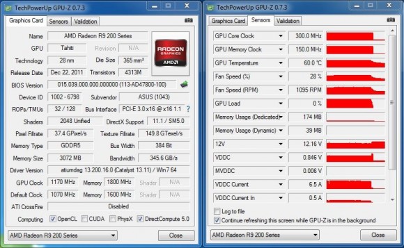 ASUS R9280X-DC2T-3GD5 - GPU-Z OC Idle
