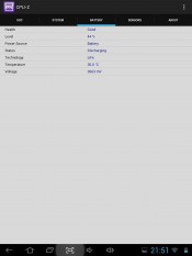 Mediacom SmartPad 9.7 HD S4 - CPU-Z Battery