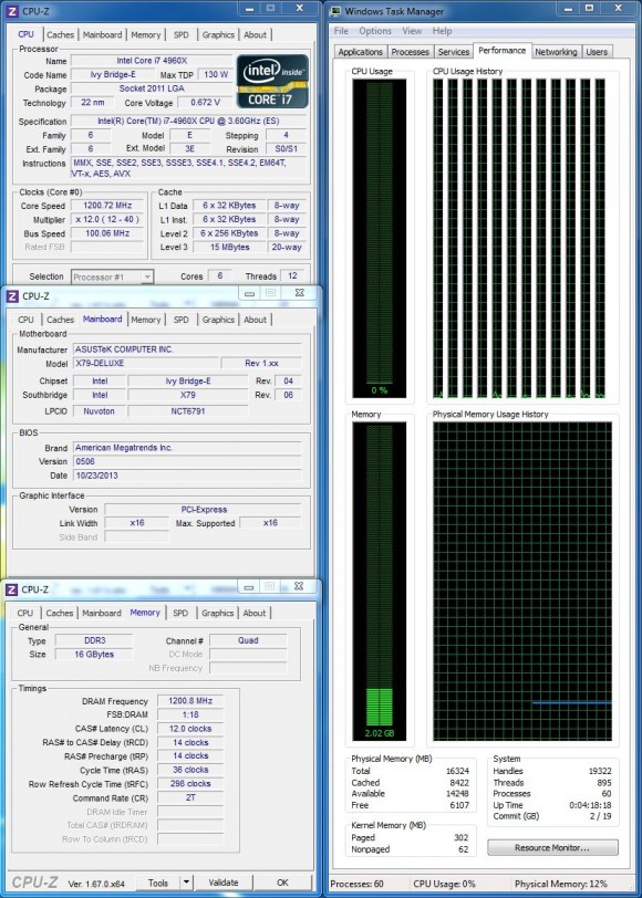 Intel Core i7-4960X - Stock Idle