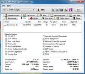 ADATA ASP900S3-128GM - HD Tune Info