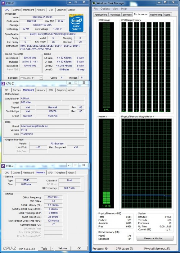ASRock Fatal1ty B85 Killer - NonZ OC 4.4GHz Idle
