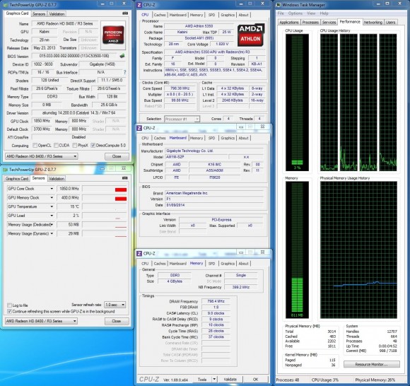 GIGABYTE AM1M-S2P - Idle