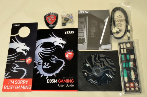 MSI B85M Gaming - accesorii
