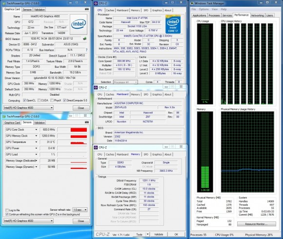 ASUS Z97I-PLUS - Stock Idle