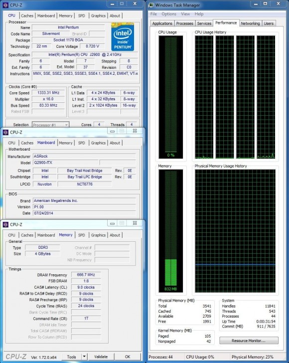 ASRock Q2900-ITX - CPU-Z Idle