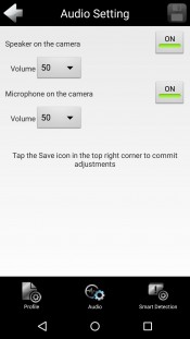 TRENDnet CloudView - Audio Setting